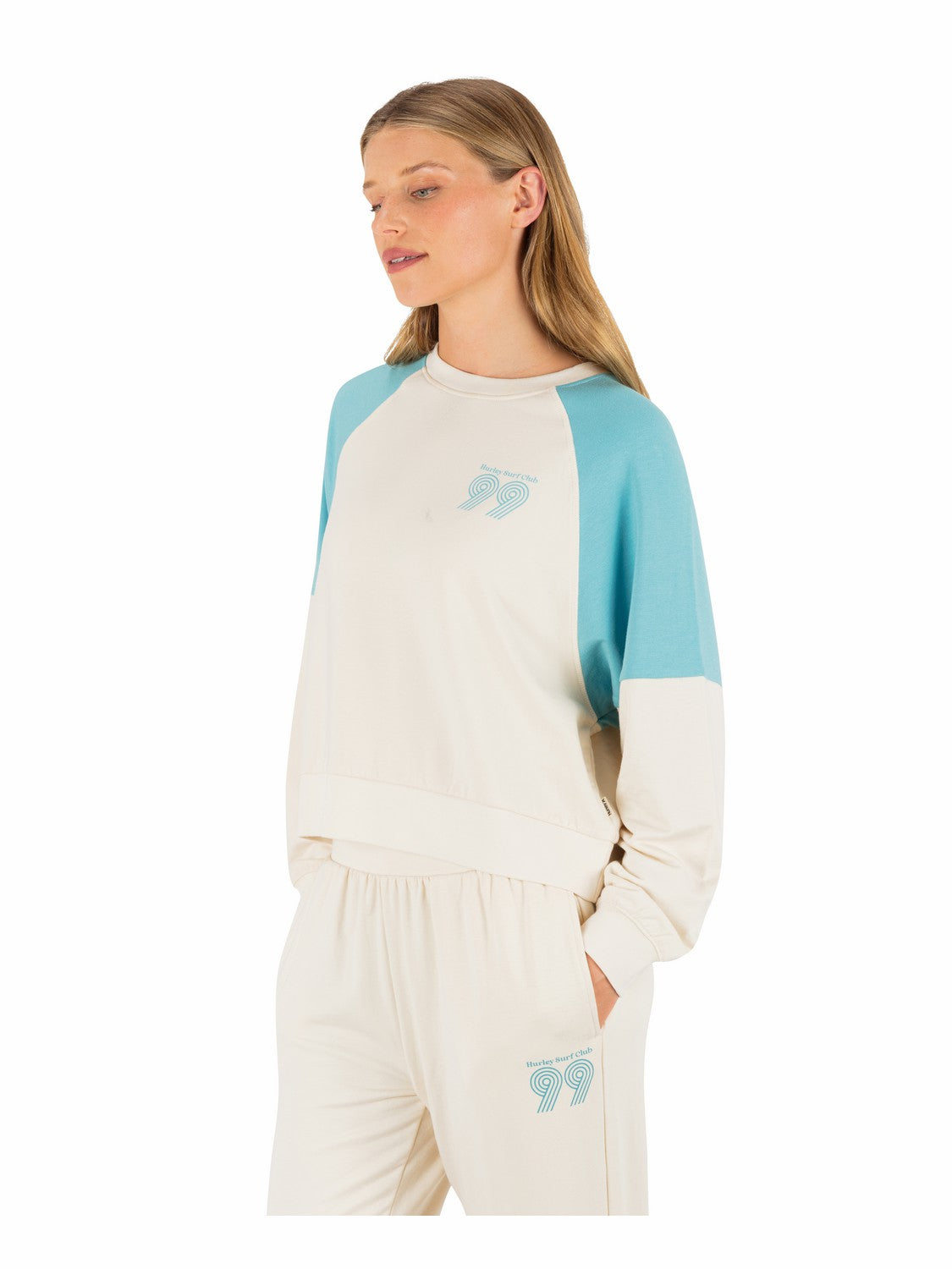 Rollers Crew | Hurley Off White Sweatshirts & Sweaters