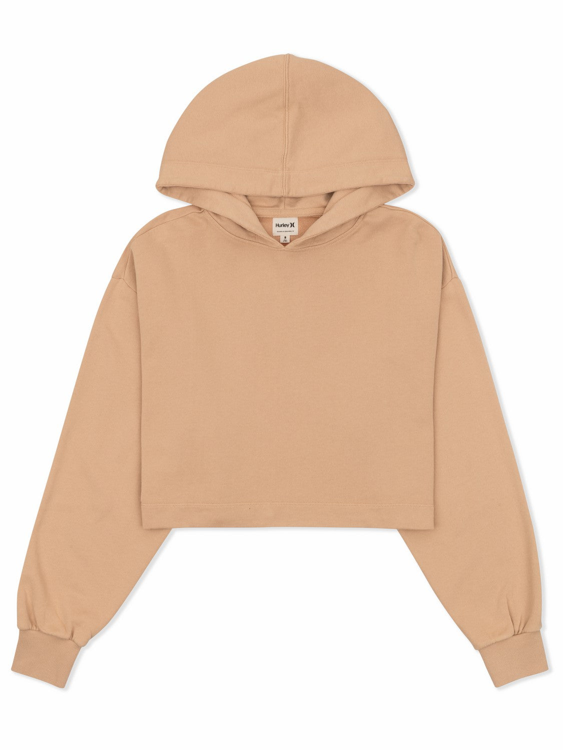 Stowe Crop Hoodie | Hurley Tan Sweatshirts & Sweaters