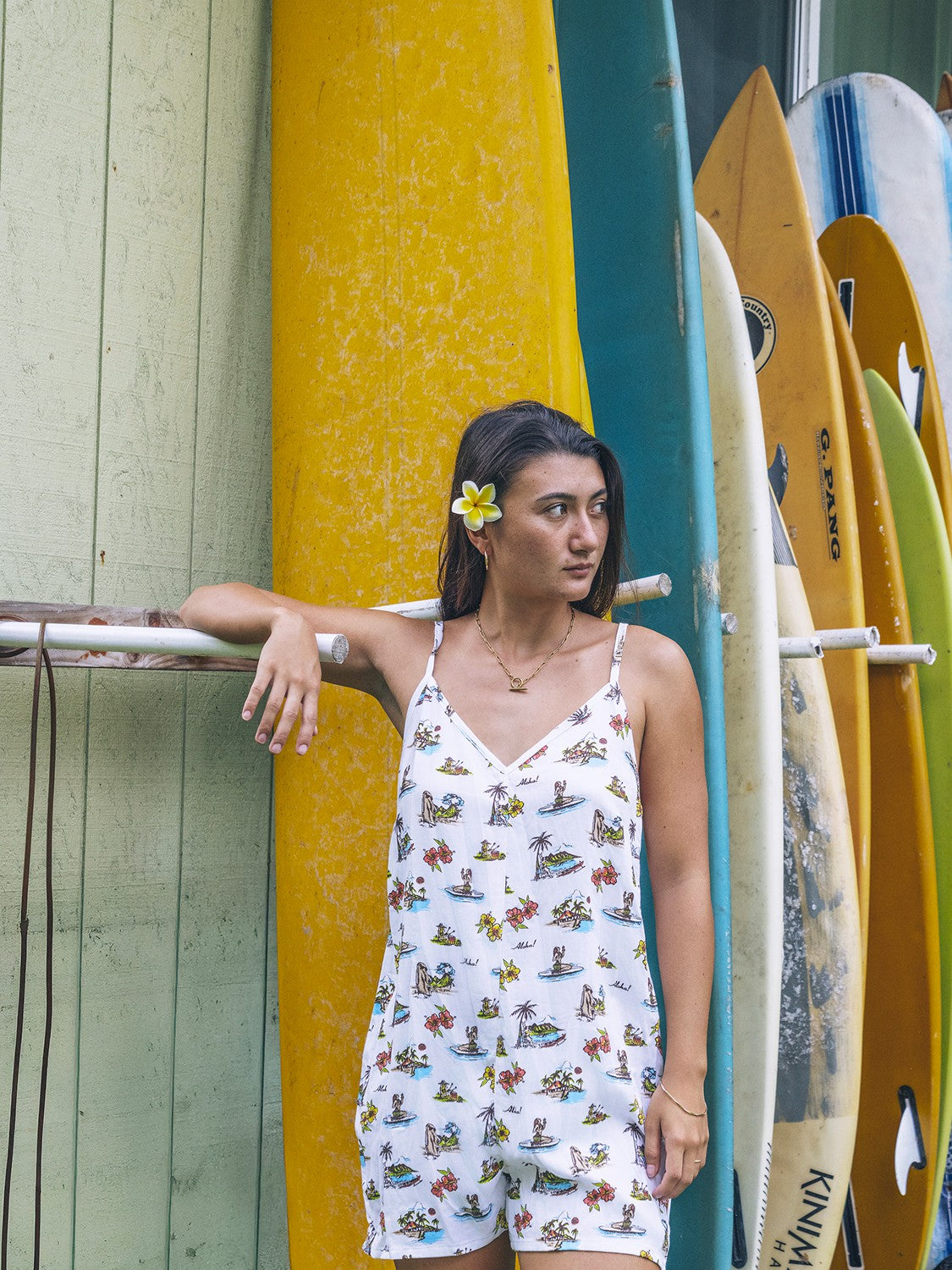 Island Time Romper | Hurley Tofu Dresses & Jumpsuits