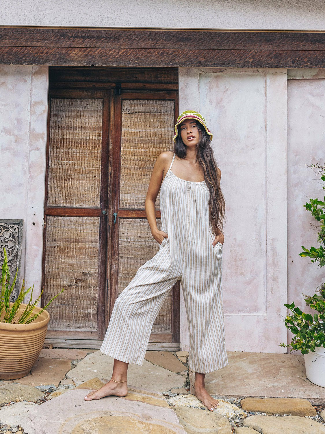 New Heights Jumpsuit | Hurley Tan Dresses & Jumpsuits