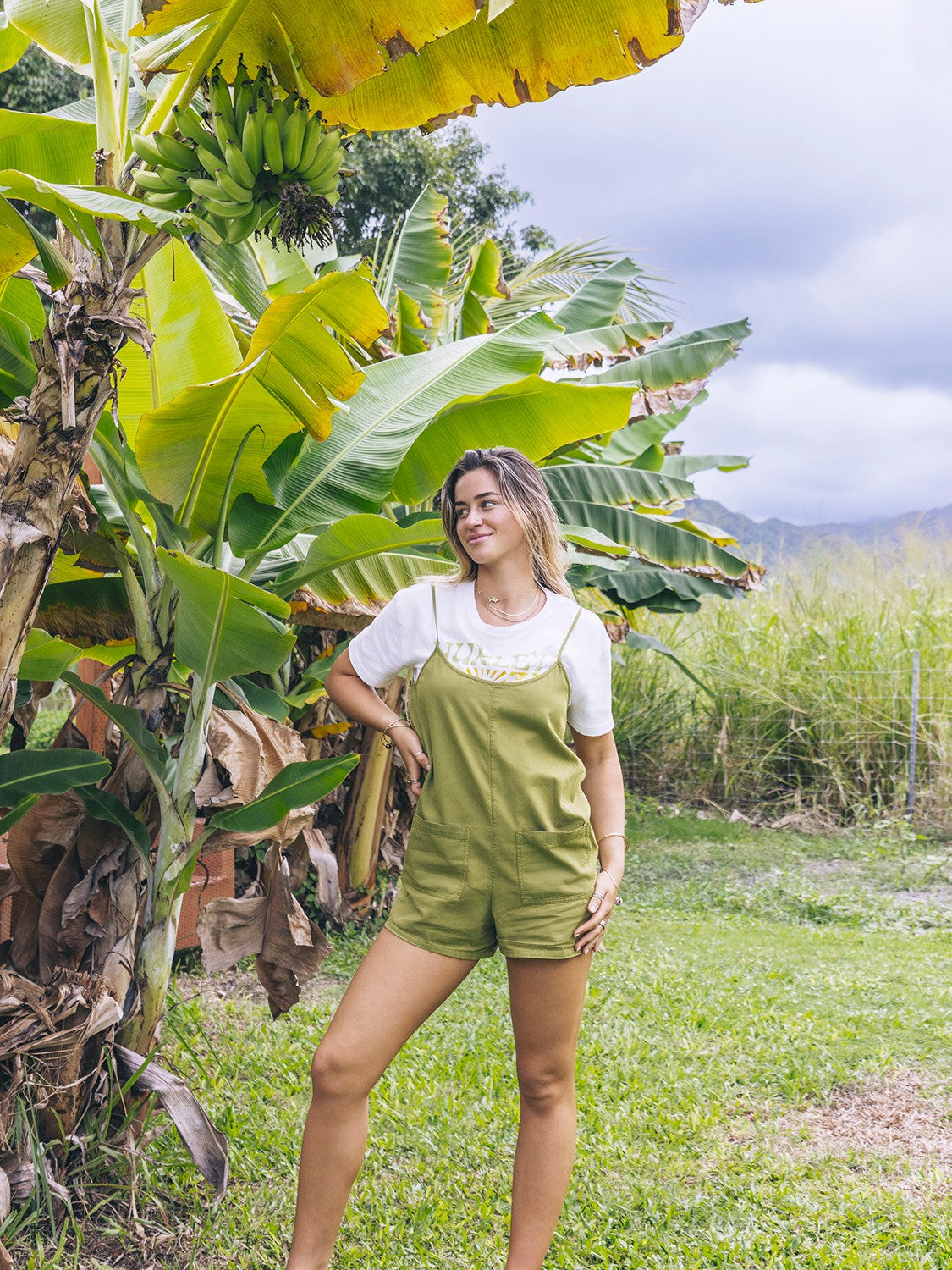 Wavy Days Romper | Hurley Vintage Moss Dresses & Jumpsuits