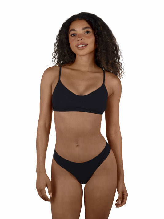 Max Solid Bralette Bikini Top | Hurley Black Bikinis