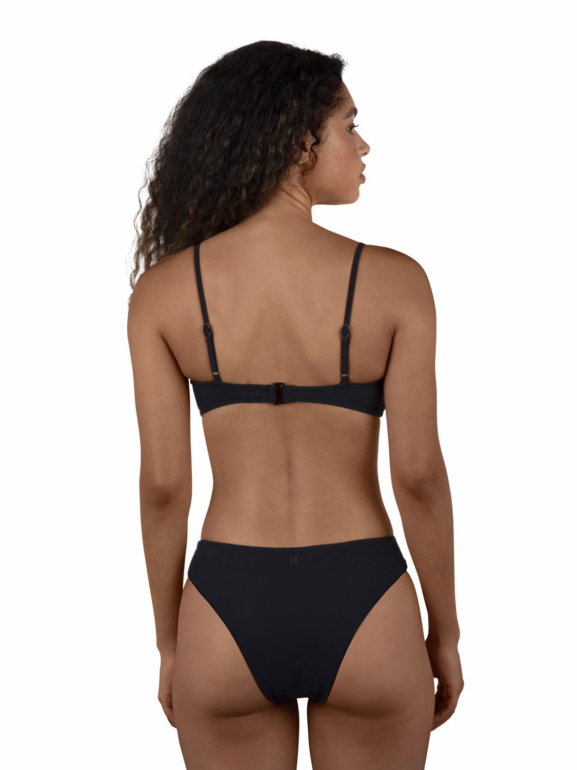 Max Solid Bralette Bikini Top | Hurley Black Bikini & Swim Tops