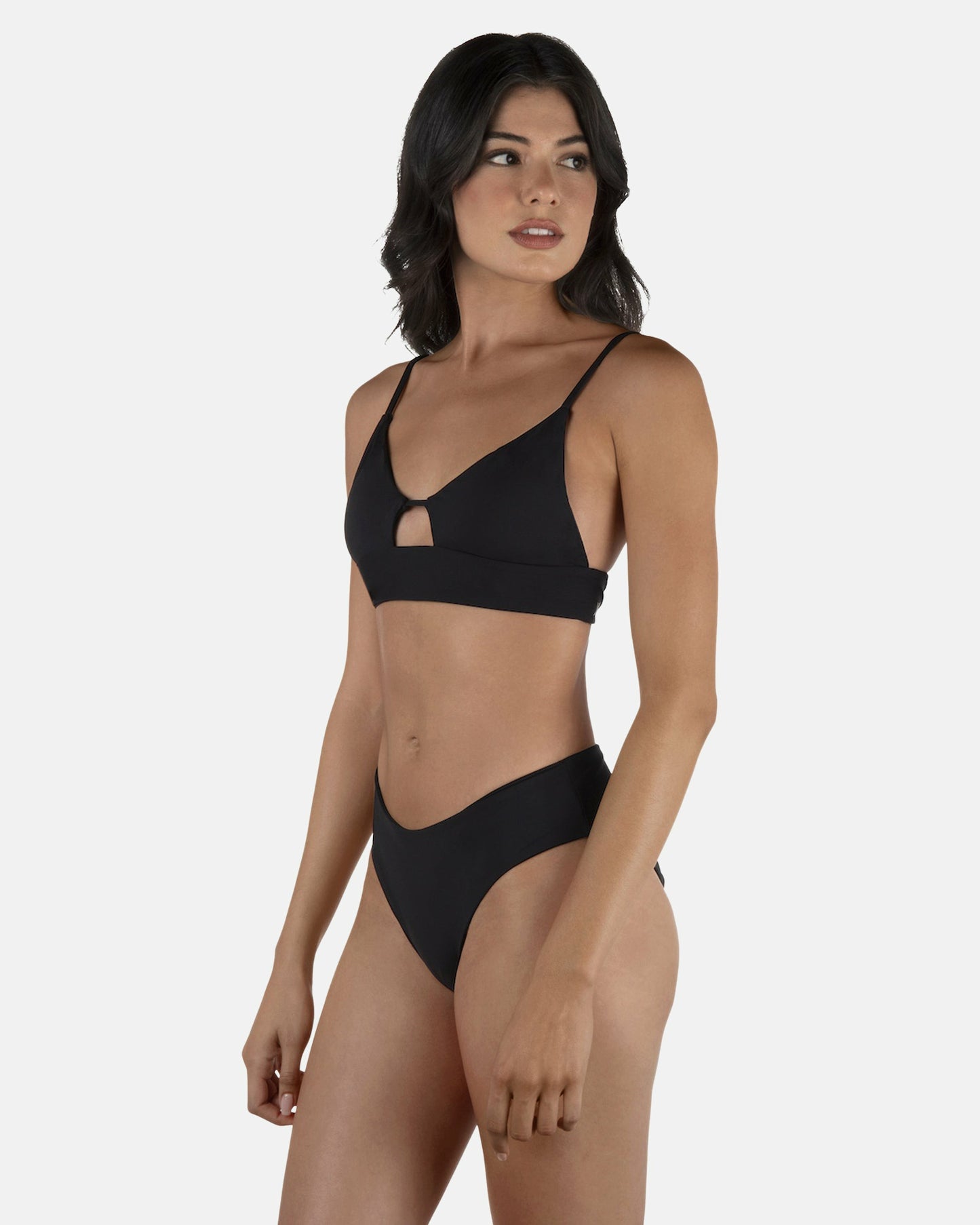 Solid Bralette Bikini Top | Hurley Black Bikini & Swim Tops