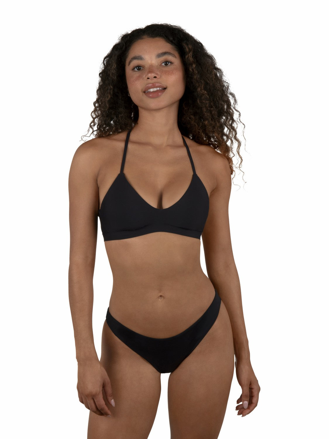 Solid Adjustable Bikini Top | Hurley Black Bikini & Swim Tops