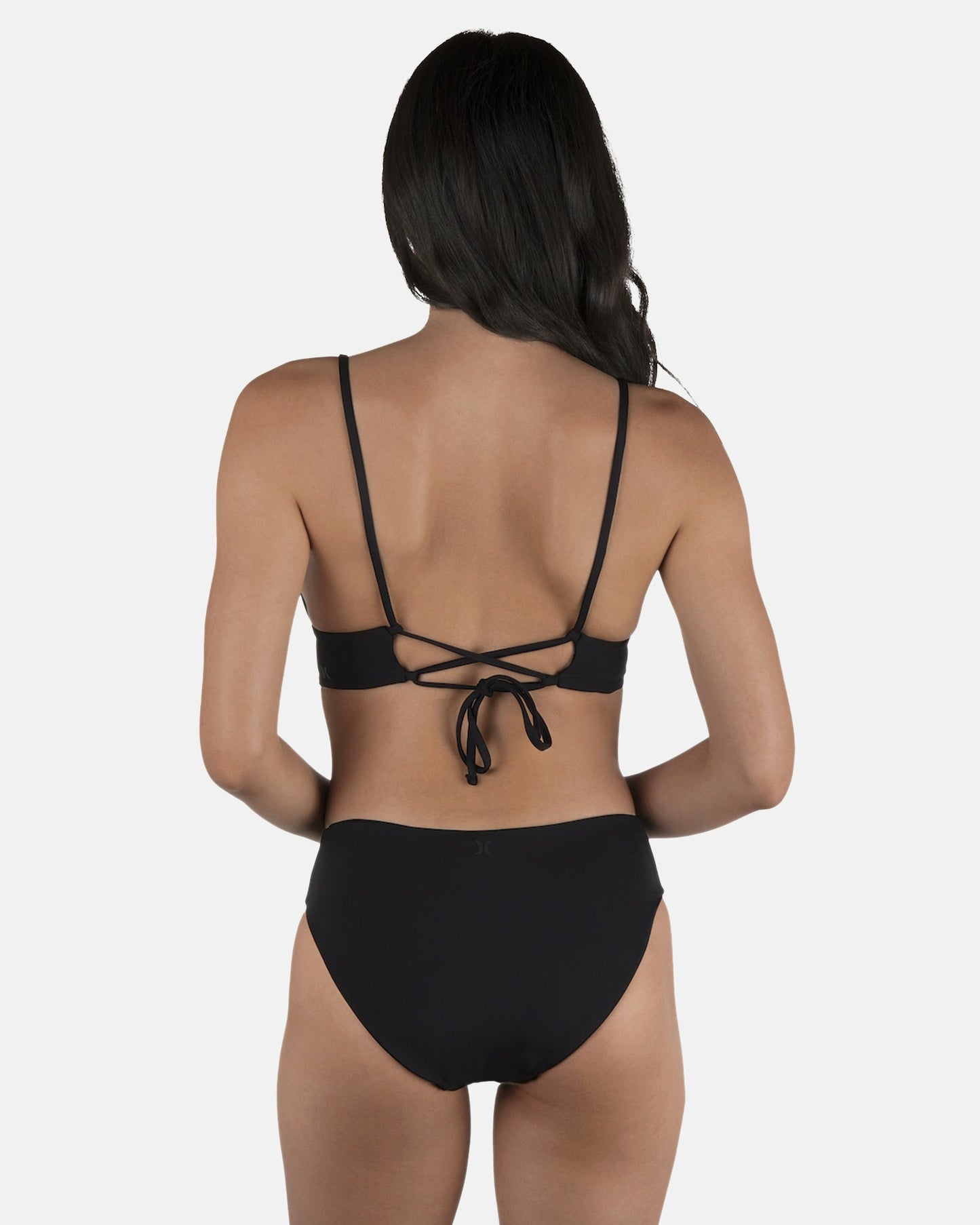 Solid Full Bikini Bottom | Hurley Black Bikini & Swim Bottoms