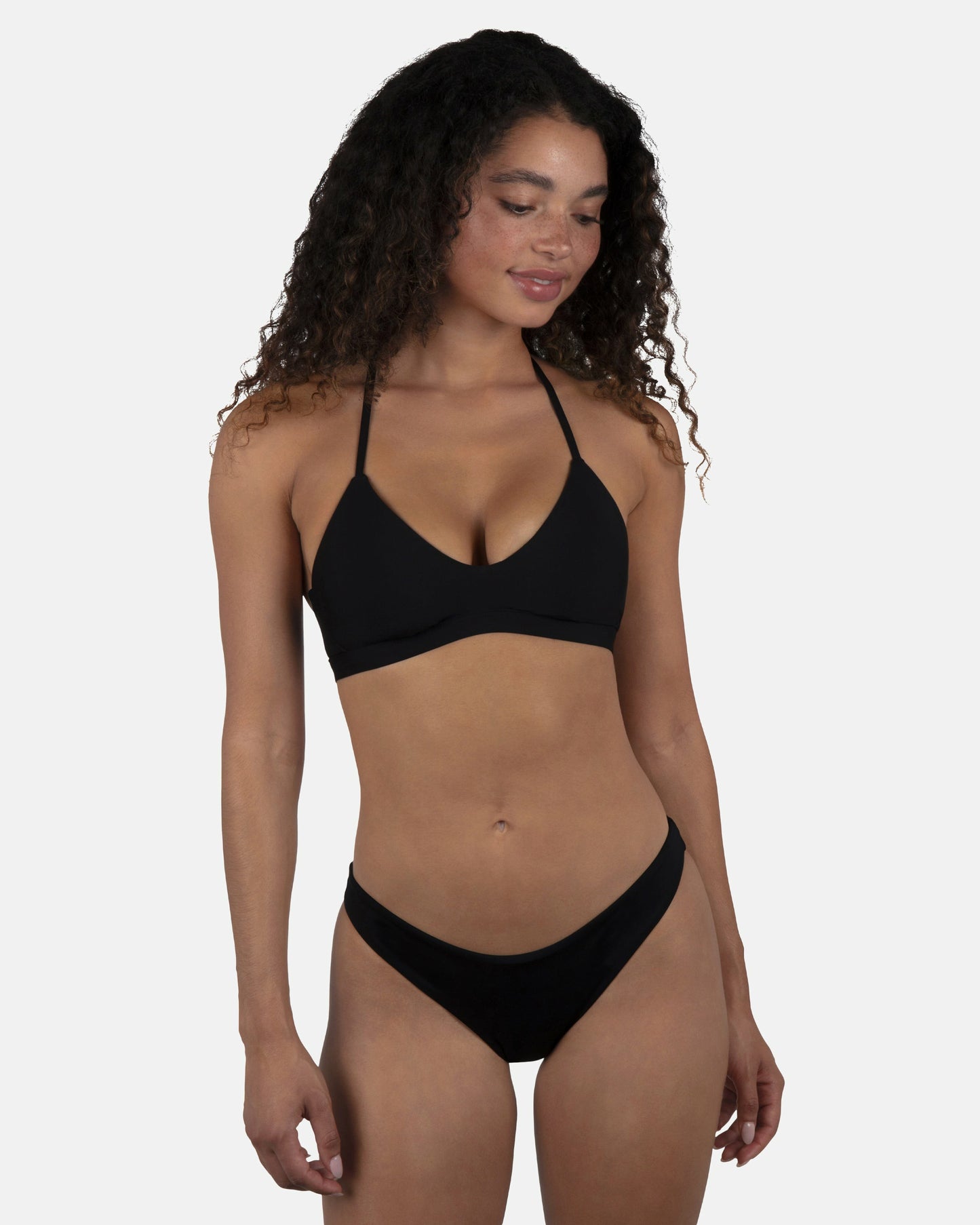 Solid Moderate Bikini Bottom | Hurley Black Bikini & Swim Bottoms