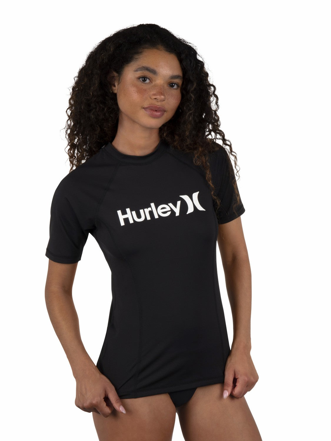 One & Only Short Sleeve Rashguard | Hurley Black Rashguards & Surf Suits