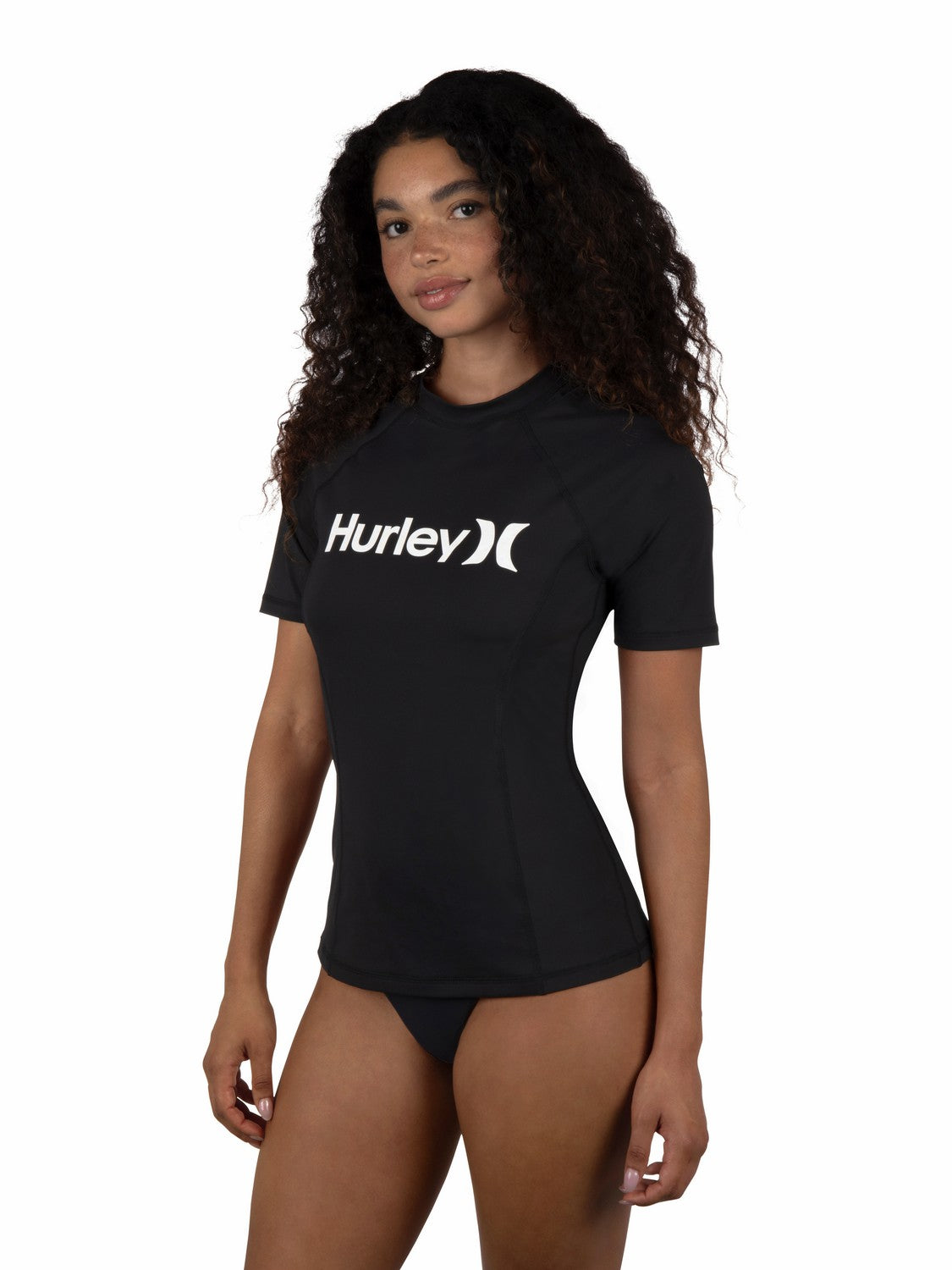 One & Only Short Sleeve Rashguard | Hurley Black Rashguards & Surf Suits