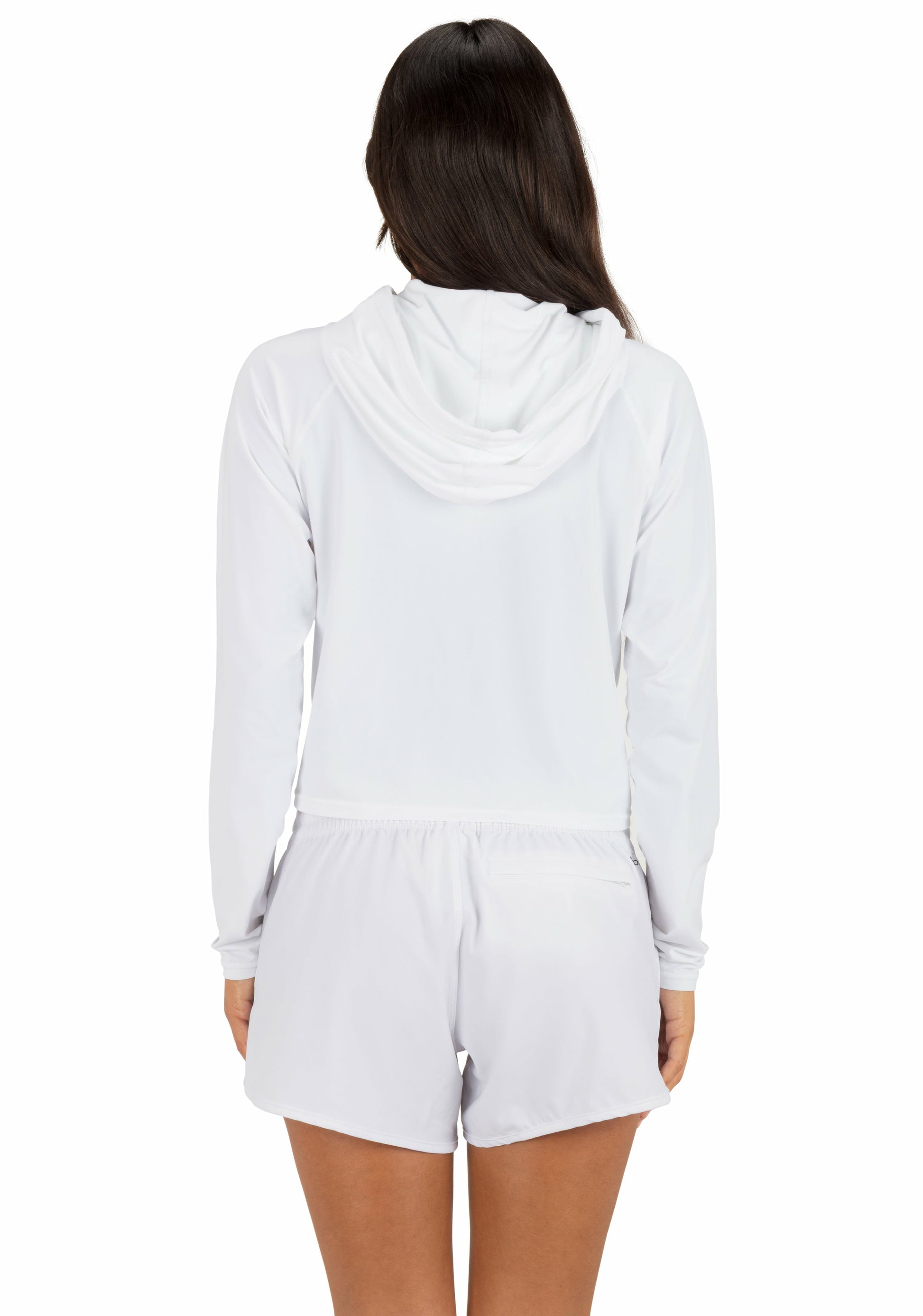 One & Only Solid Long Sleeve Hooded Rashguard | Hurley White Rashguards & Surf Suits