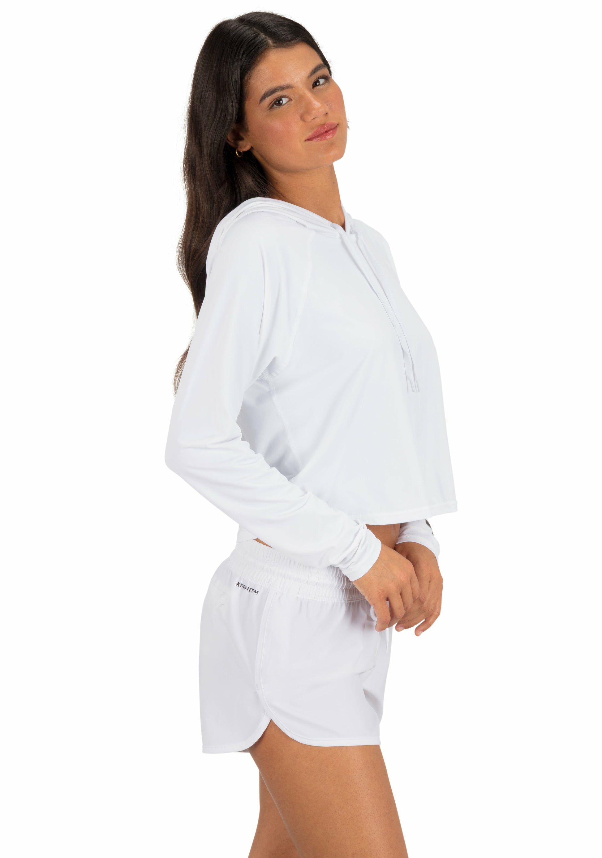 One & Only Solid Long Sleeve Hooded Rashguard | Hurley White Rashguards & Surf Suits