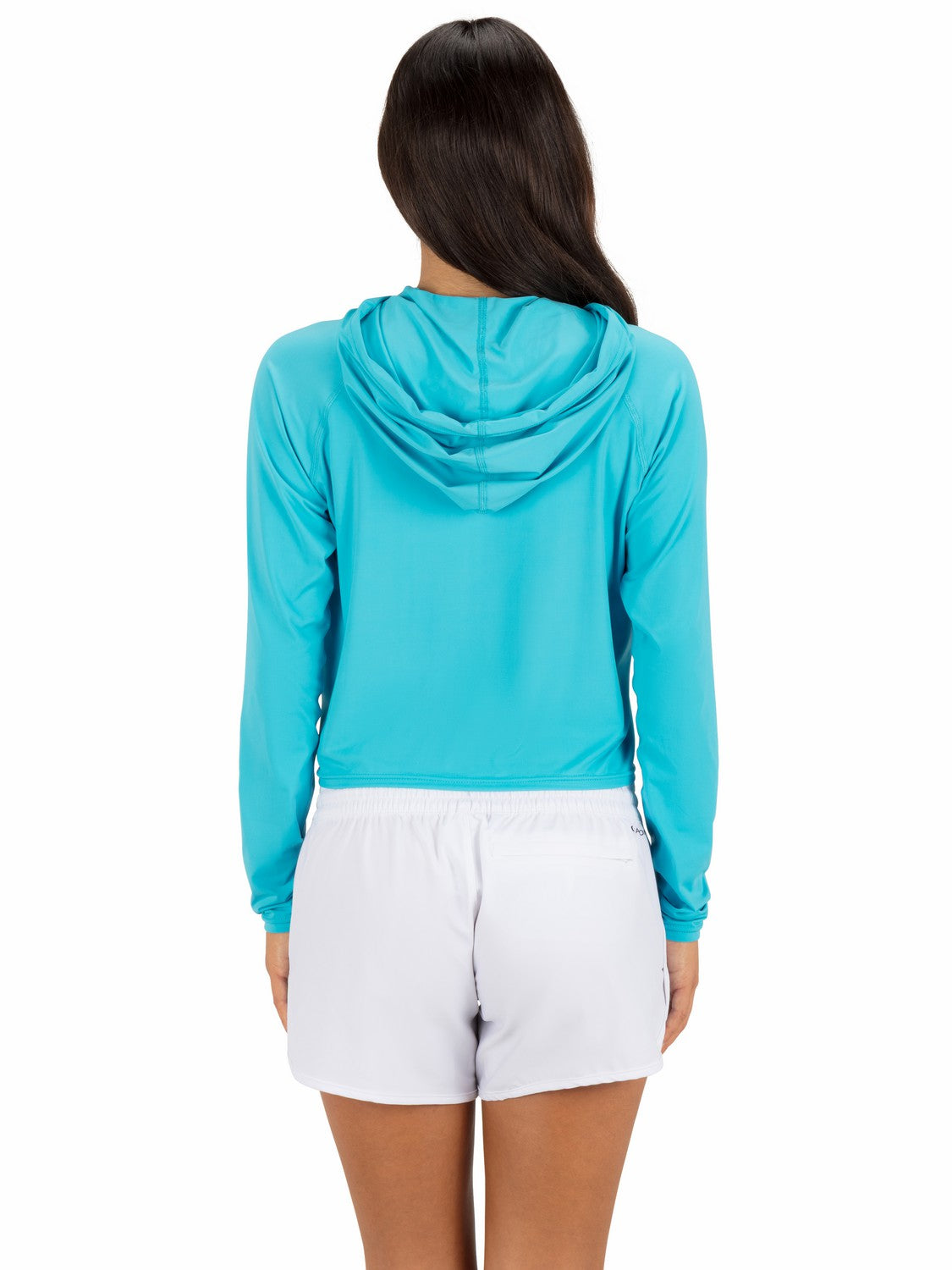 One & Only Solid Long Sleeve Hooded Rashguard | Hurley Surf Blue Rashguards & Surf Suits