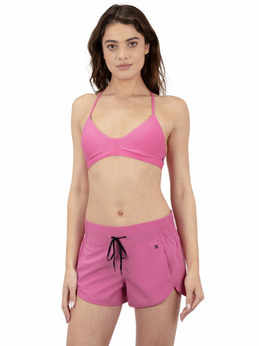 Aquas Solid 2.5" Boardshort | Hurley Pink Peony Boardshorts