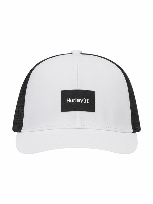 Warner Adjustable Trucker Hat | Hurley White/Black Hats