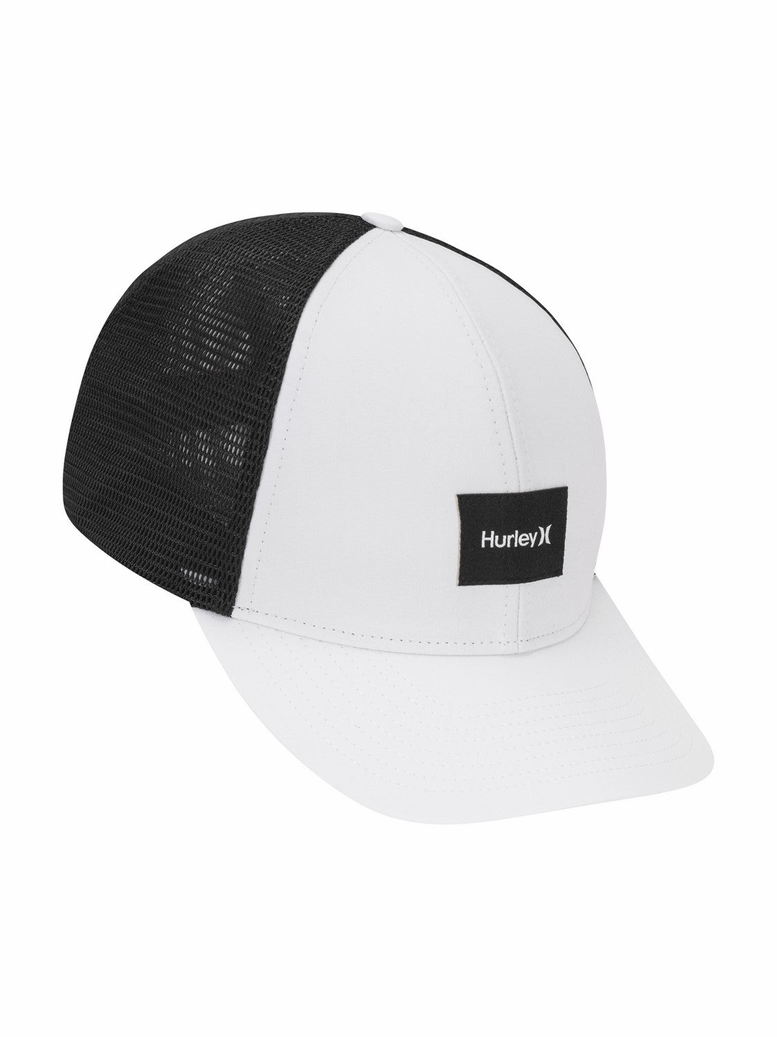 Warner Adjustable Trucker Hat | Hurley White/Black Hats