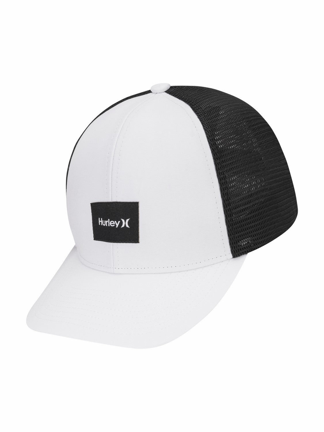 Warner Adjustable Trucker Hat | Hurley White/Black Hats