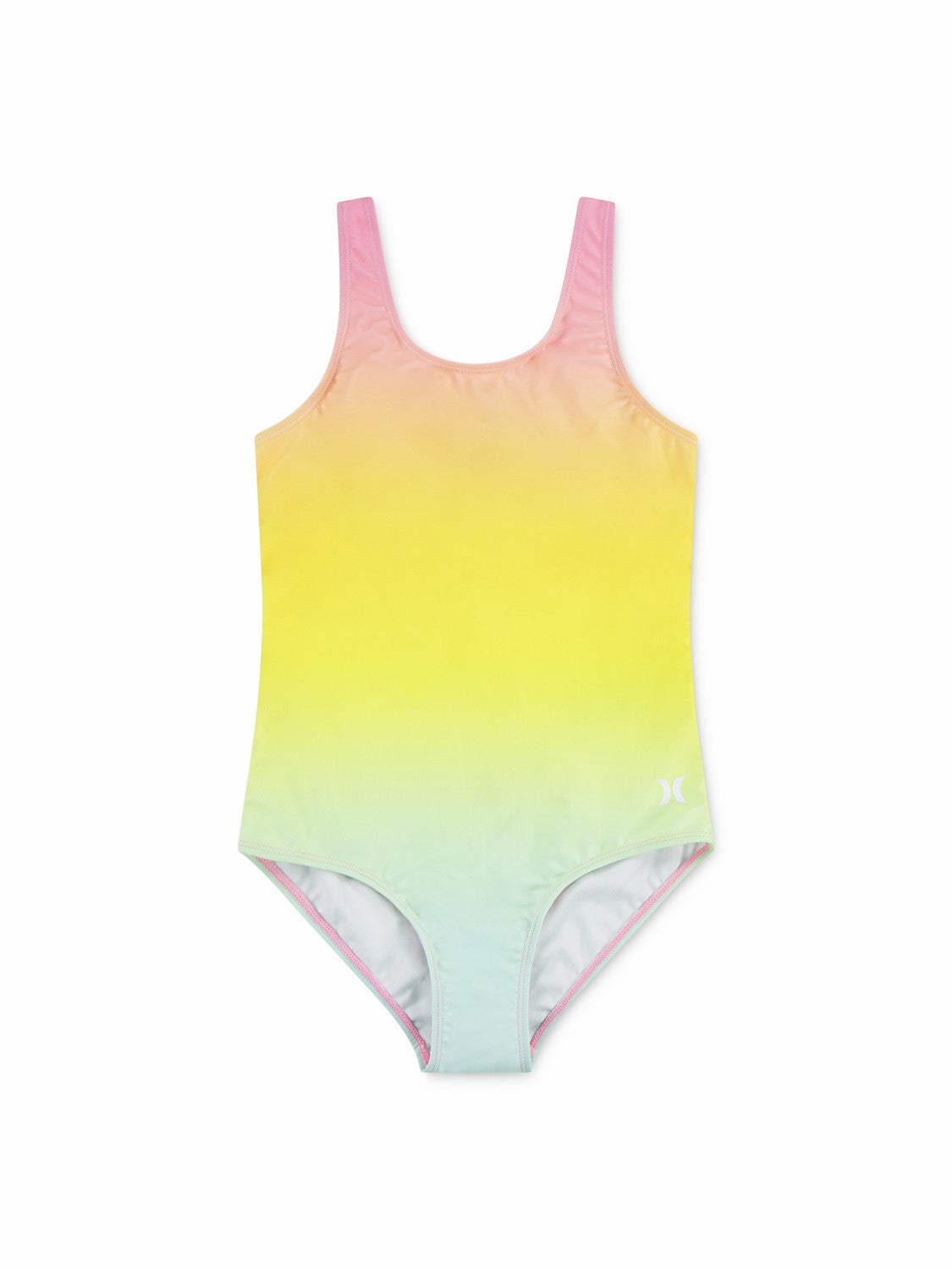 Girls' One Piece With Twist Back | Hurley Pink Flamingo Girls' Surf & Swim