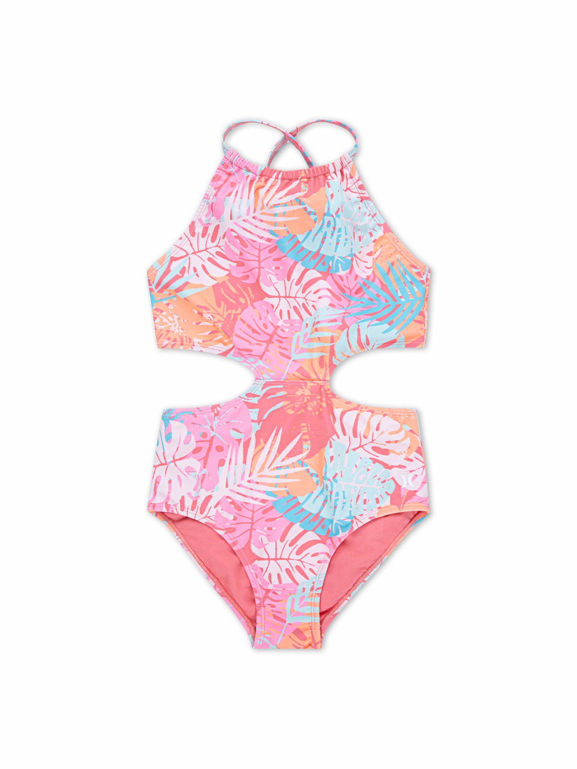 Girls' Halter Monokini | Hurley Sunset Coral/ Multi Girls' Surf & Swim