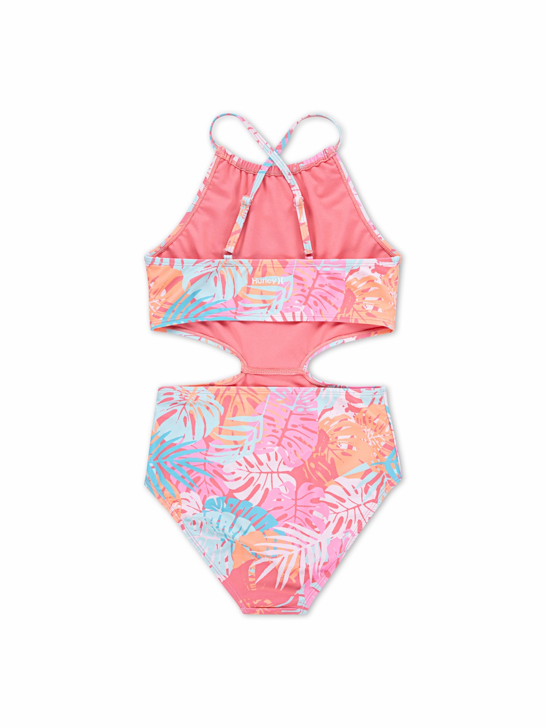 Girls' Halter Monokini | Hurley Sunset Coral/ Multi Girls' Surf & Swim