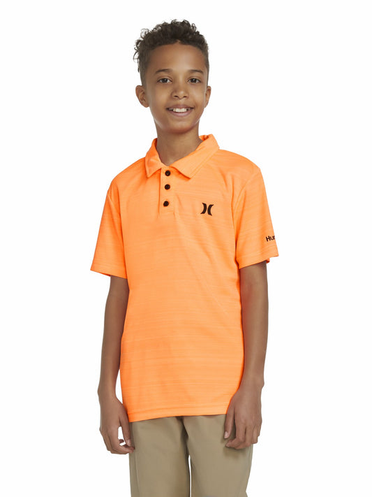 Boys' H2O-Dri Belmont Polo | Hurley Bright Mango Heather Boys' Tops