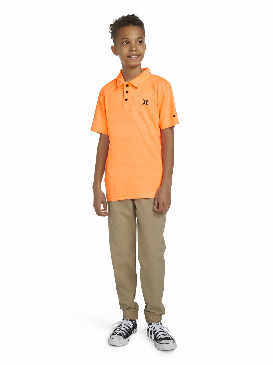 Boys' H2O-Dri Belmont Polo | Hurley Bright Mango Heather Boys' Tops