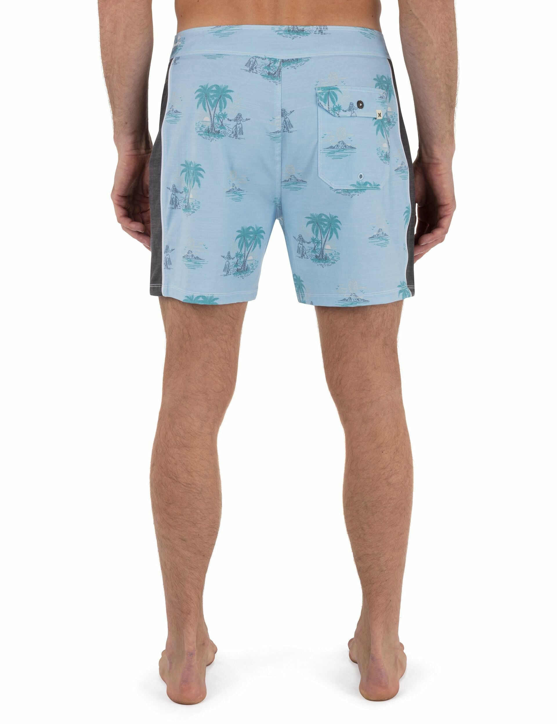 Phantom Naturals Blocked Session Boardshort 16" | Hurley EIFEL BLUE Sale Boardshorts