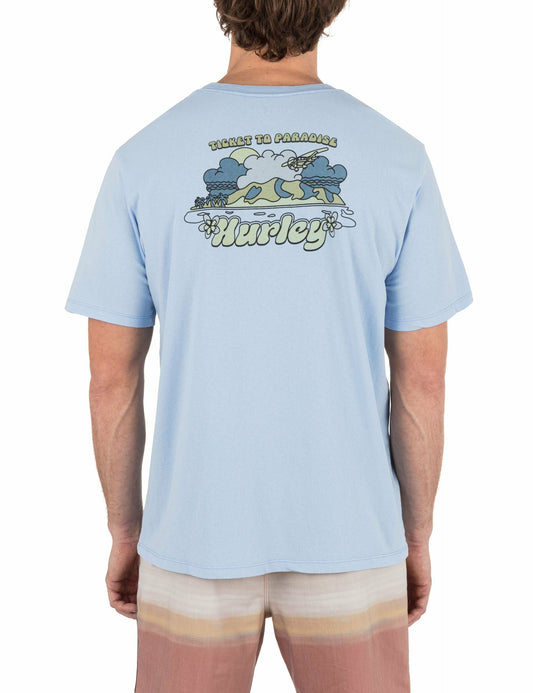 Visitor Short Sleeve | Hurley EIFEL BLUE Sale T-Shirts