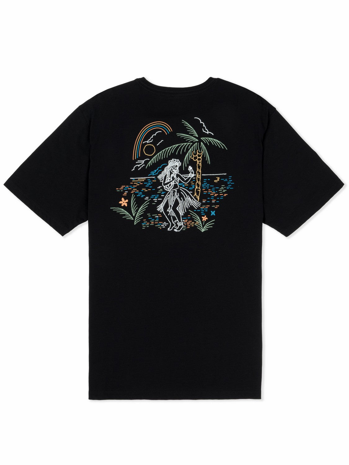 Hula In Paradise Short Sleeve | Hurley Black Sale T-Shirts