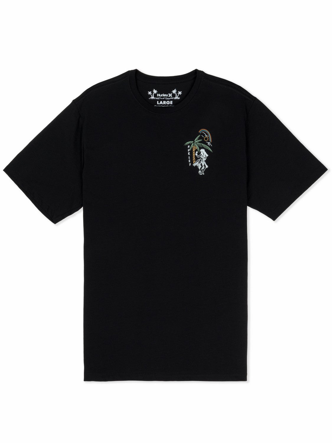 Hula In Paradise Short Sleeve | Hurley Black Sale T-Shirts