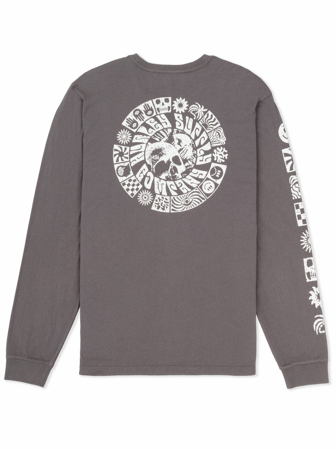Skull Mandala Long Sleeve | Hurley Ion Grey Sale Long Sleeve Tops & T-Shirts