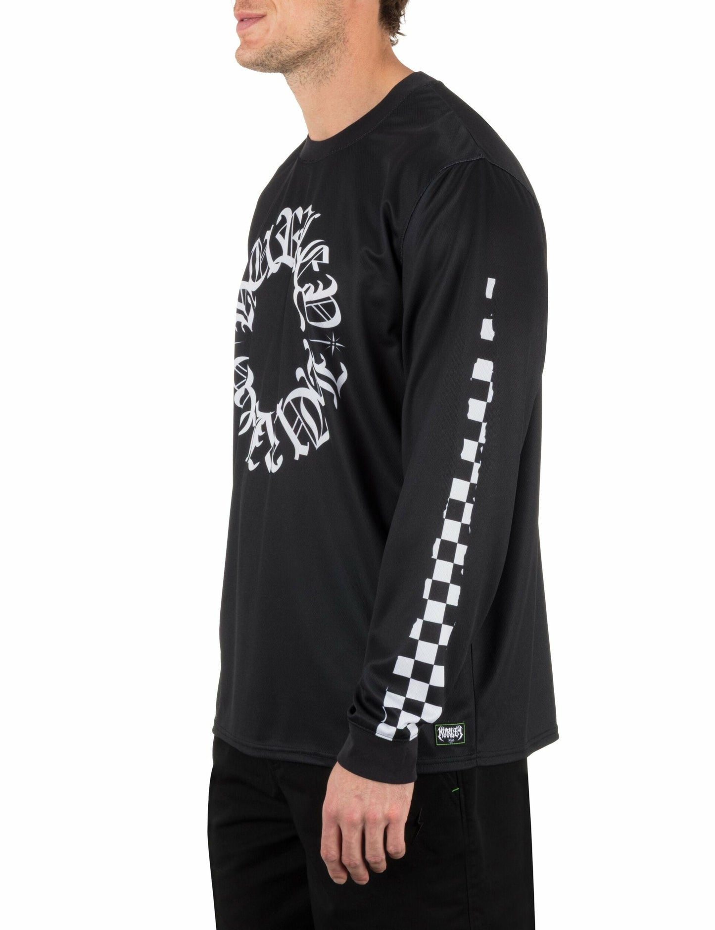 Hurley x Travis Barker Check Out Long Sleeve Jersey | Hurley BLACK Sale Long Sleeve Tops & T-Shirts