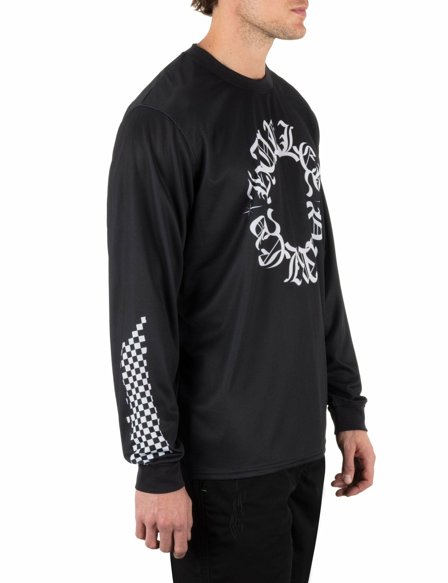 Hurley x Travis Barker Check Out Long Sleeve Jersey | Hurley BLACK Sale Long Sleeve Tops & T-Shirts