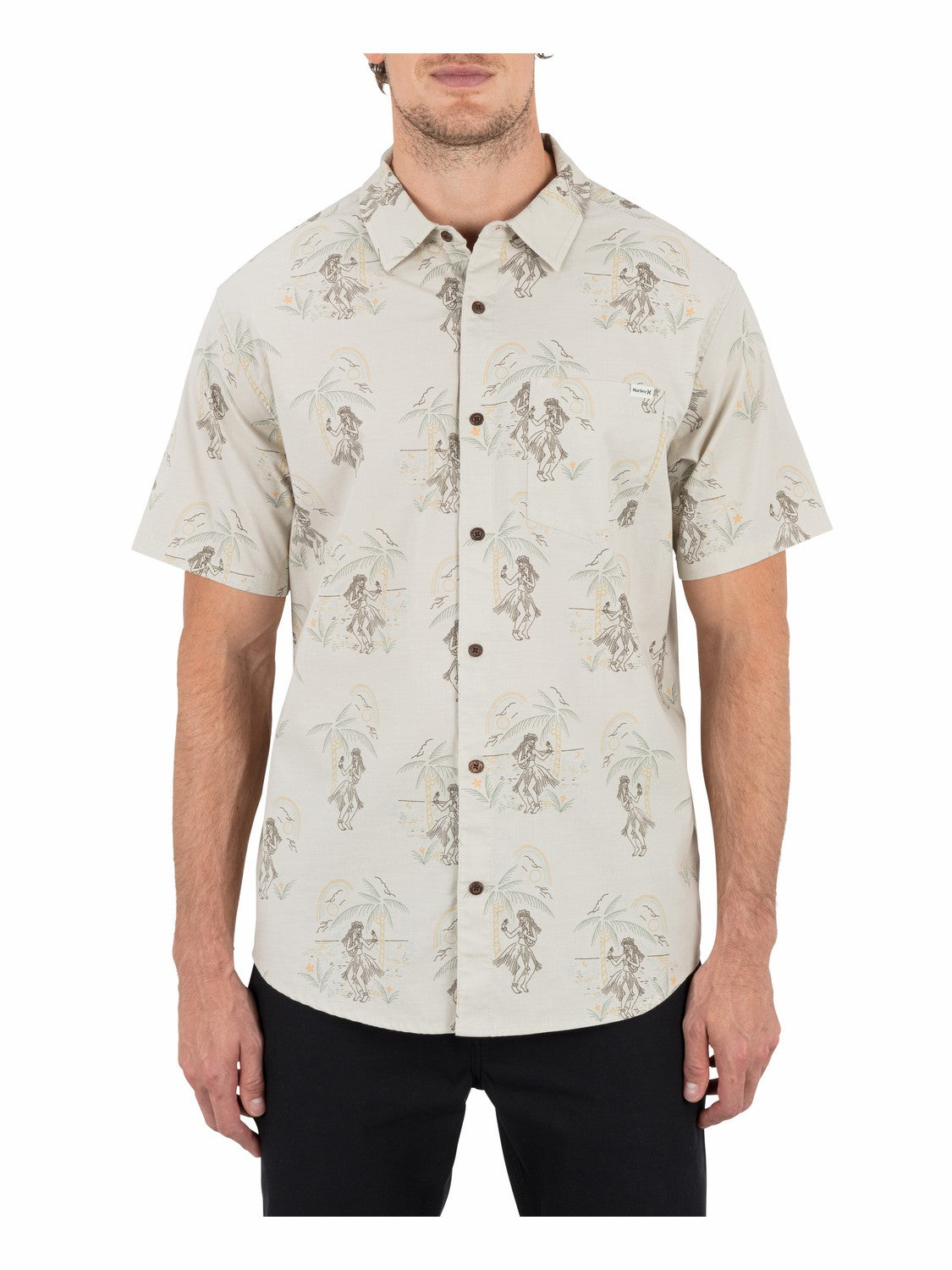 Lido Stretch Short Sleeve | Hurley Bone 2 Sale Shirts