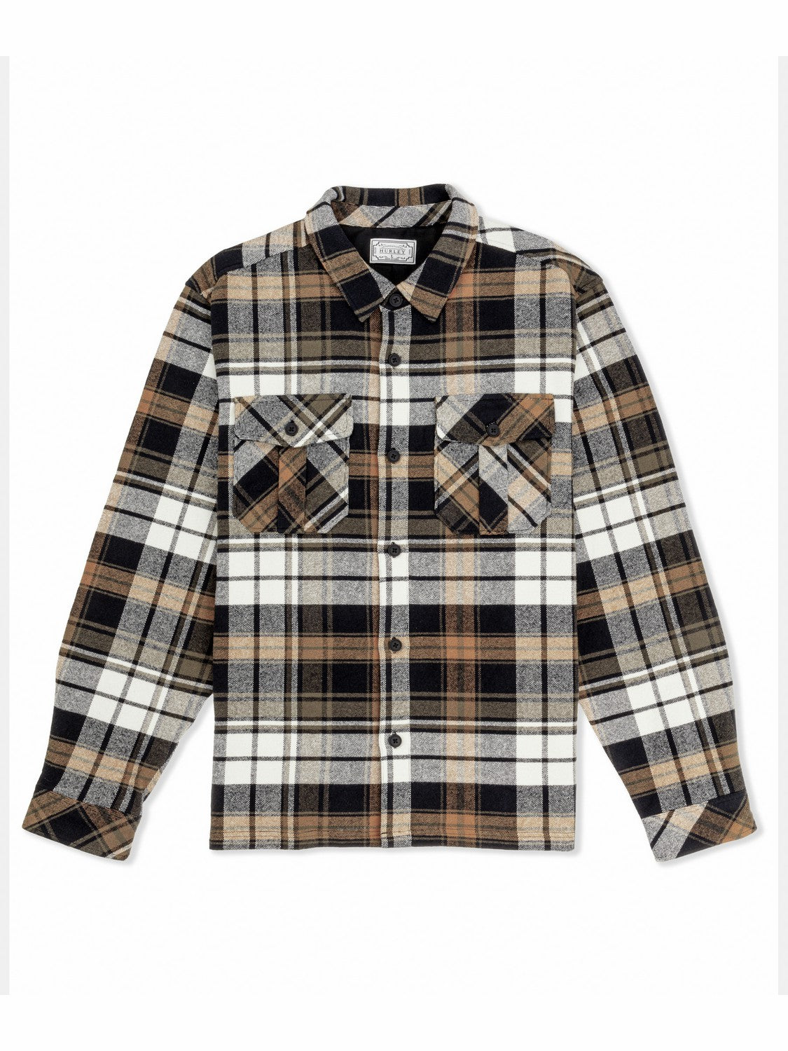Santa Cruz Seaside Flannel Long Sleeve | Hurley Black Sale Shirts