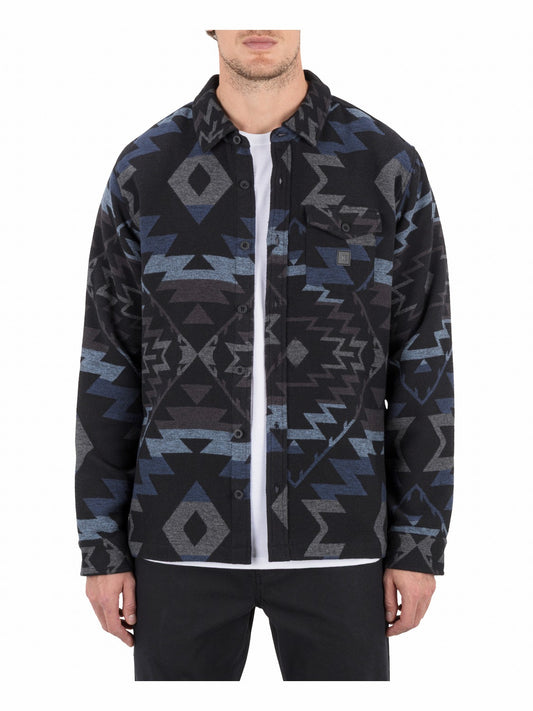 Santa Cruz Jacquard Long Sleeve | Hurley Black Sale Shirts