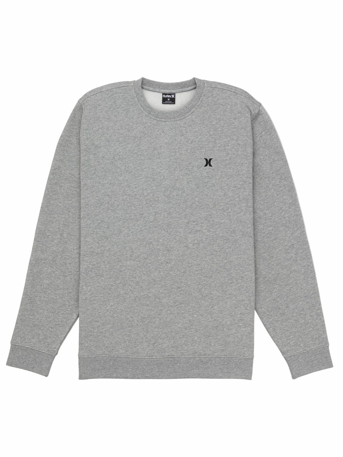 Icon Long Sleeve Crew | Hurley GREY HEATHER Sale Hoodies