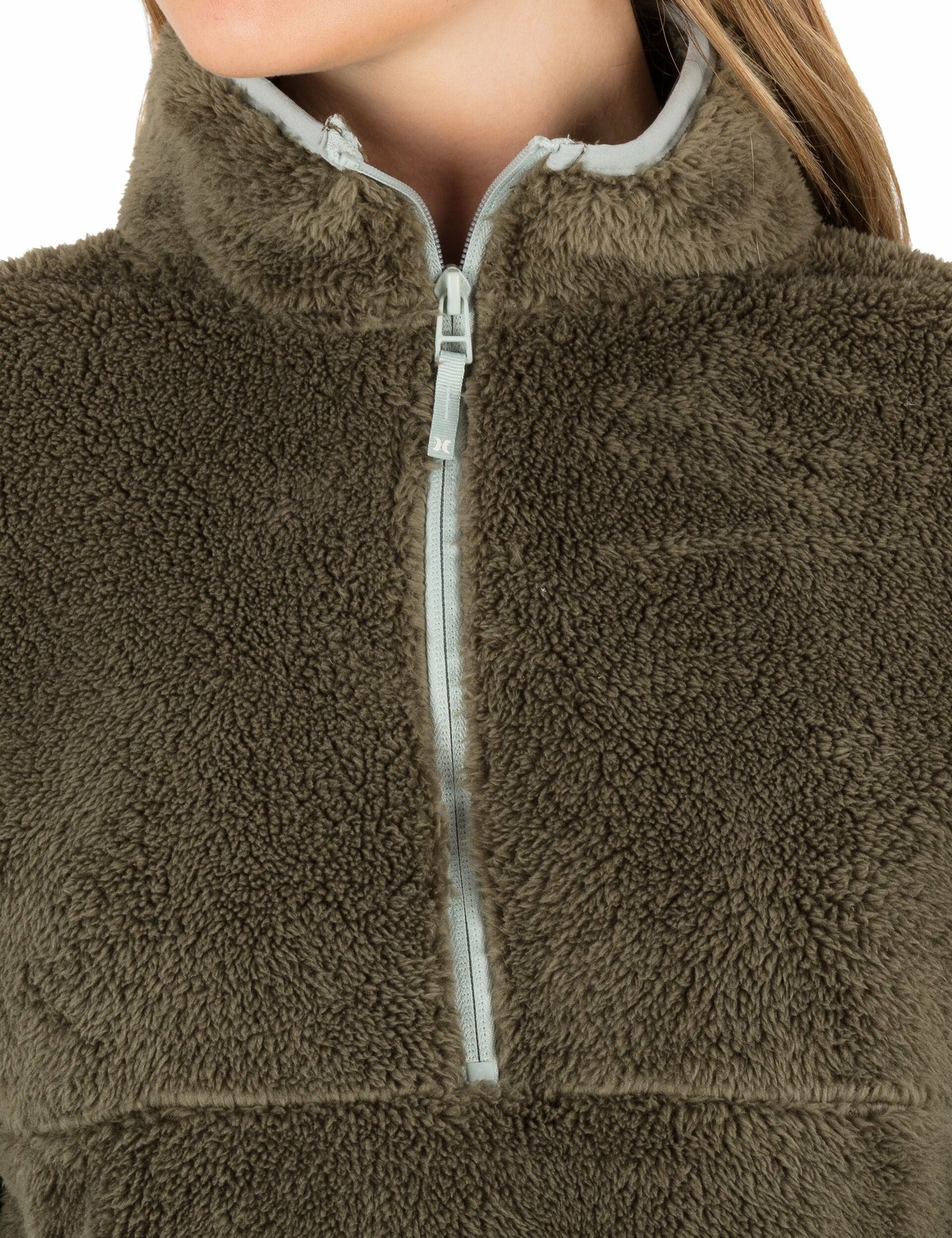 Scout Polar Fleece Anorak | Hurley Vintage Olive Sale Tops