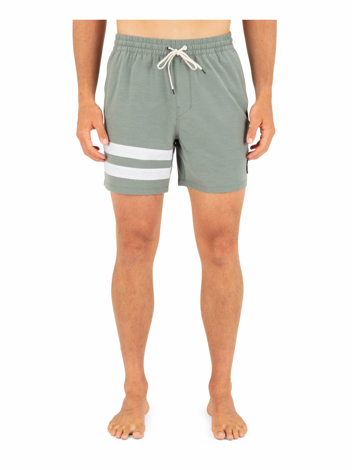 Phantom Eco Block Party Volley 17" | Hurley Great White Boardshorts