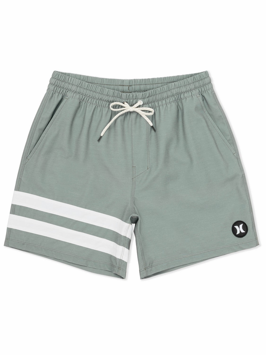 Phantom Eco Block Party Volley 17" | Hurley Great White Boardshorts
