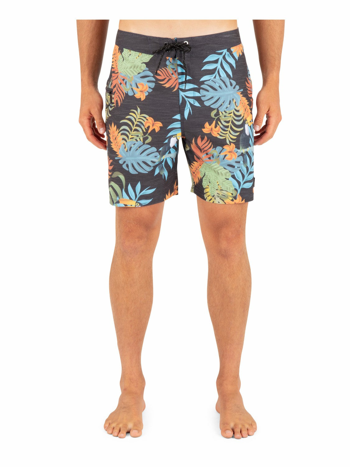 Phantom Eco Classic Slub Zip 18" | Hurley Black Boardshorts