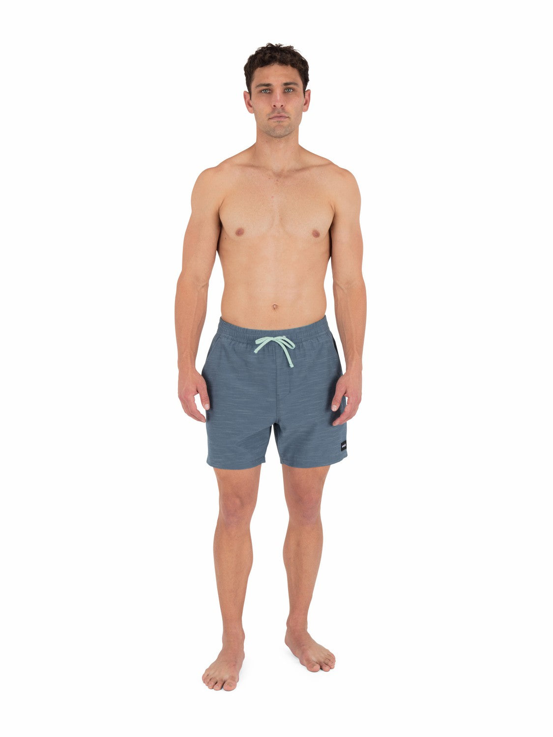 Phantom Eco Slub Lined Volley Boardshort 17" | Hurley Grey Teal Boardshorts