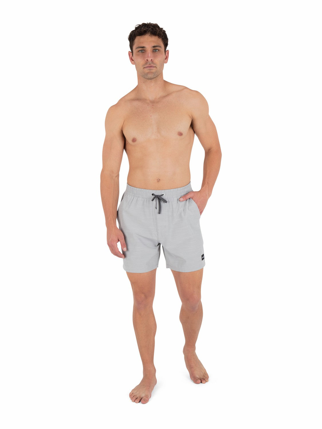 Phantom Eco Slub Lined Volley 17" | Hurley Light Stone Grey Boardshorts