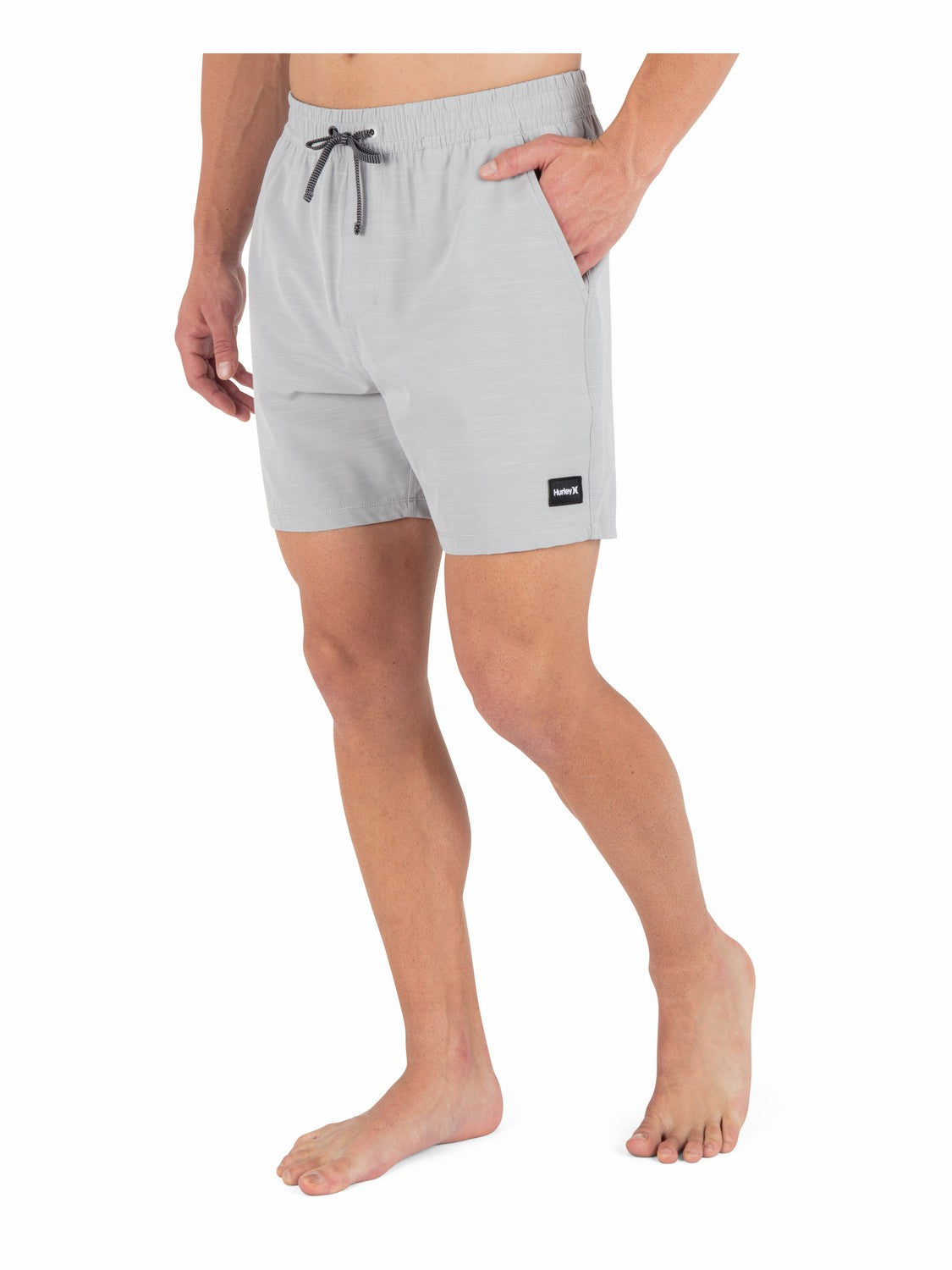 Phantom Eco Slub Lined Volley 17" | Hurley Light Stone Grey Boardshorts