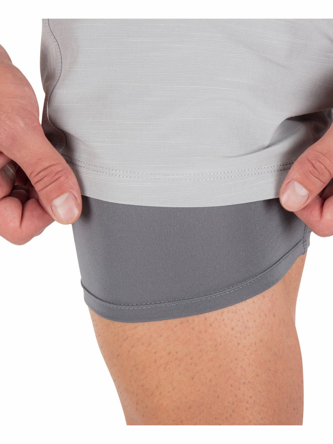 Phantom Eco Slub Lined Volley 17" | Hurley Light Stone Grey Boardshorts