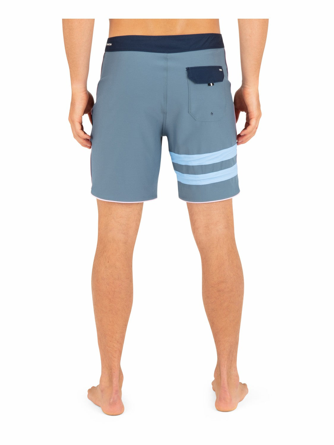 Phantom Eco Block Party Solid 18" | Hurley Grey Teal Boardshorts