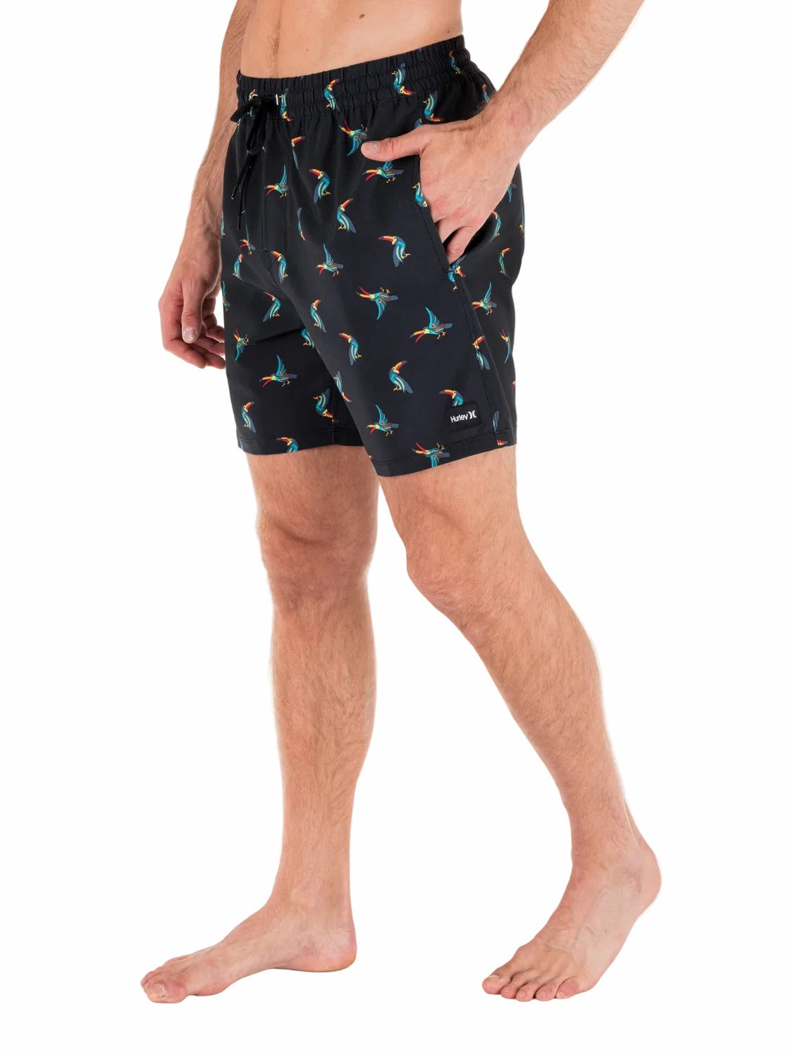 Cannonball Volley Boardshort 17" | Hurley Black Tonal Boardshorts