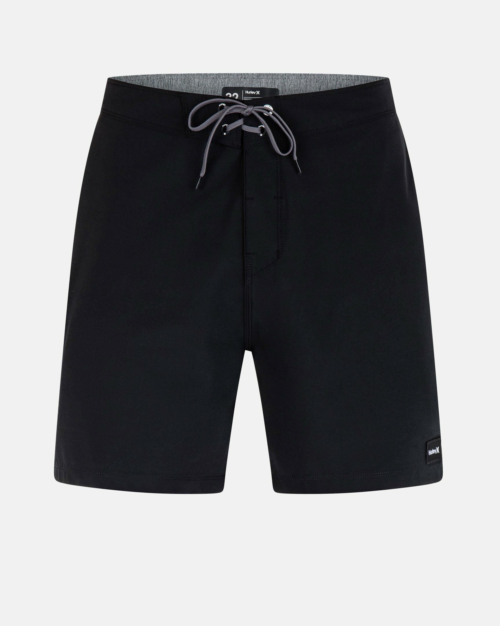 Phantom-Eco One And Only Solid 18" Boardshort | Hurley Black Boardshorts