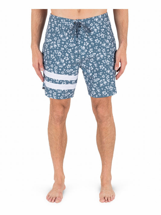 Phantom Eco Block Party 18" Boardshort | Hurley Grey Teal Boardshorts