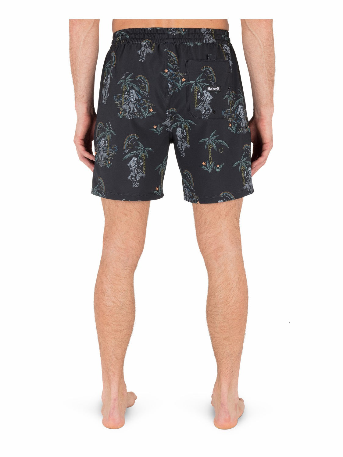 Cannonball Volley 17" Boardshort | Hurley Black Mixed Boardshorts