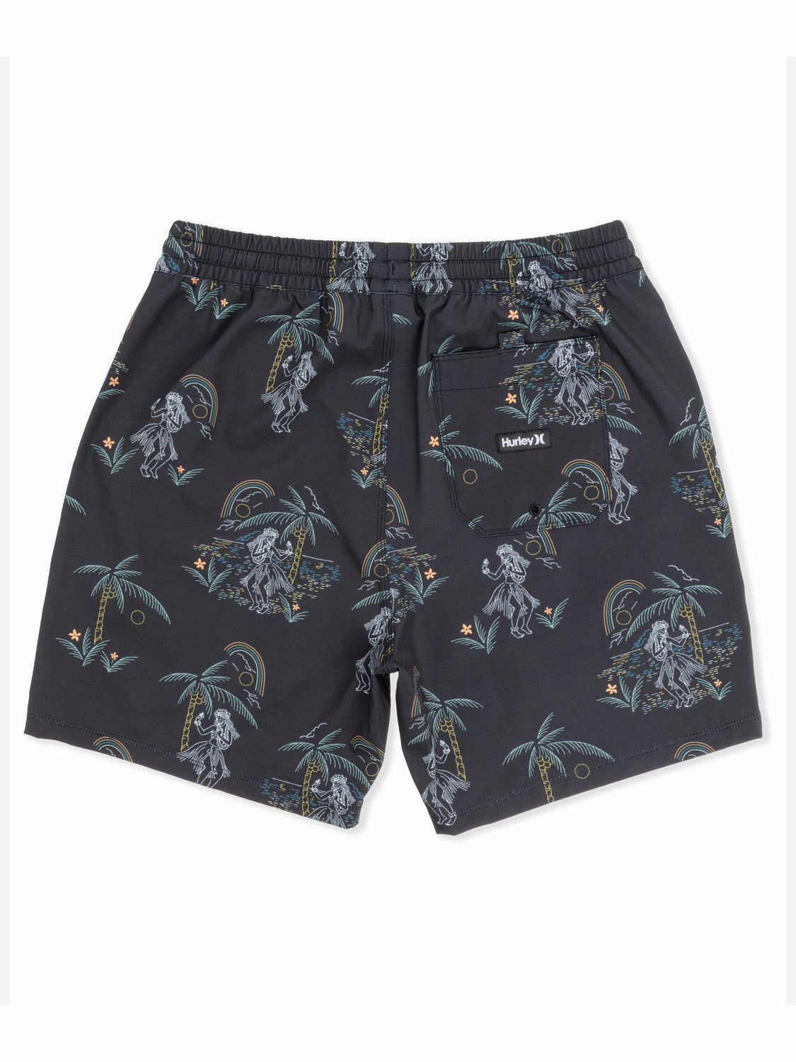 Cannonball Volley 17" Boardshort | Hurley Black Mixed Boardshorts
